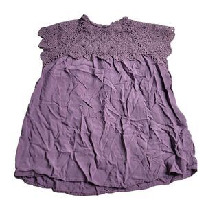 3364 Entro Purple Sleeveless Top‎ Women's Large